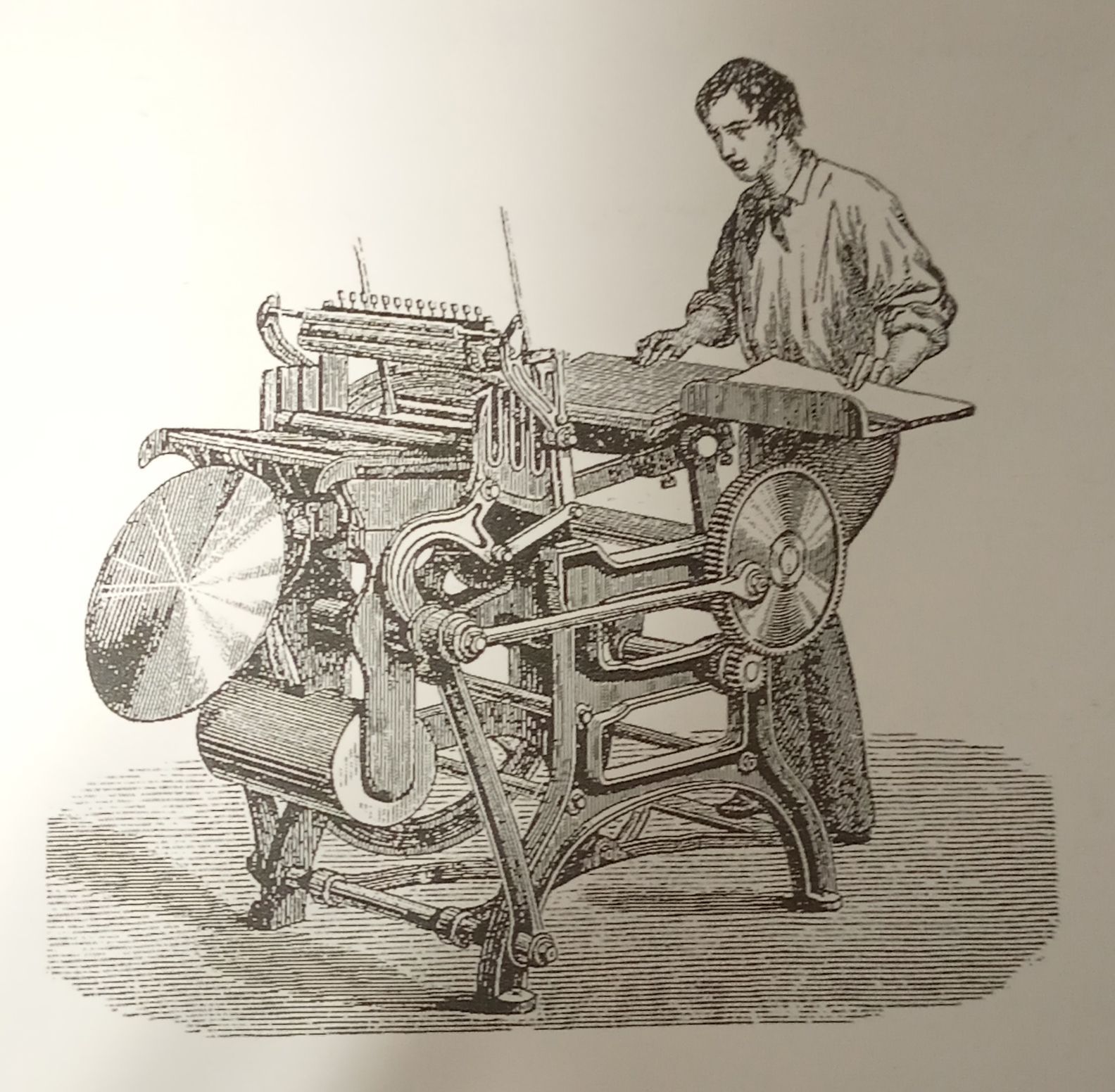 تاریخچه چاپ در قرن 21 دستگاه چاپ پدالی
